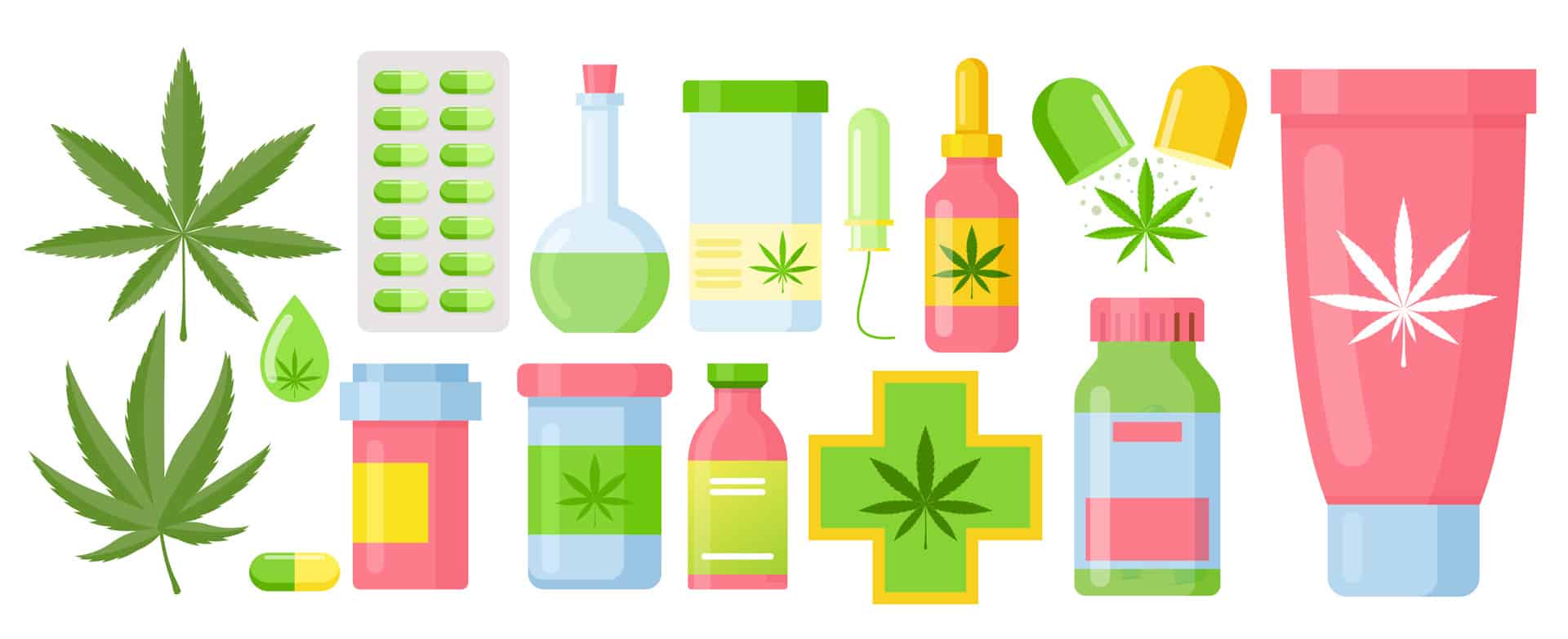 Cannabis Products Illustration